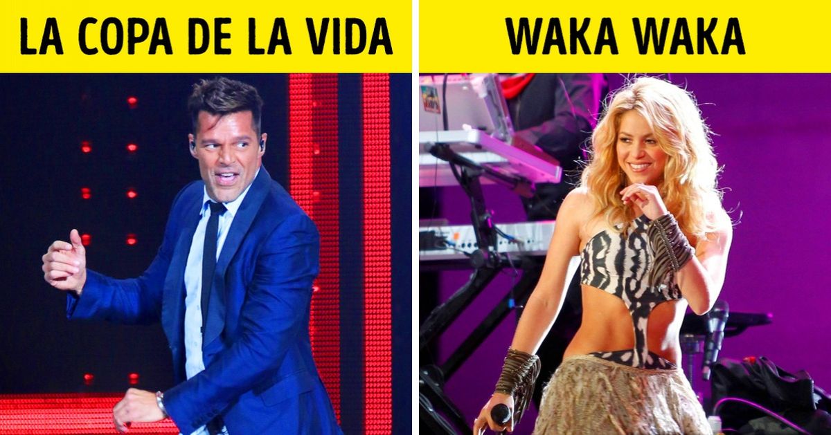 Las mejores canciones oficiales de las Copas Mundiales de Fútbol Las mejores canciones oficiales de las Copas Mundiales de Fútbol
