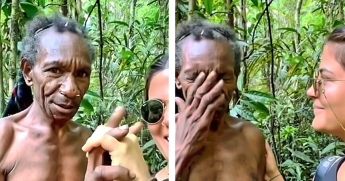 La inesperada reacción del abuelo de una tribu al verse a sí mismo por primera vez La inesperada reacción del abuelo de una tribu al verse a sí mismo por primera vez