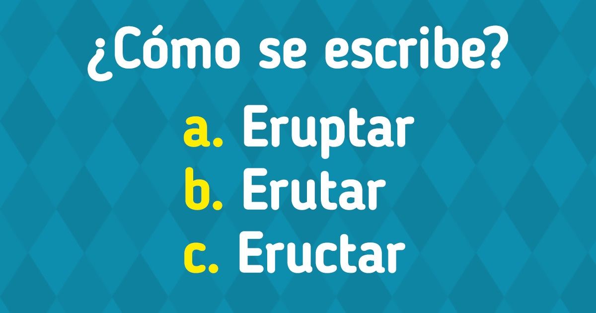 Test para que pongas a prueba tus conocimientos ortográficos