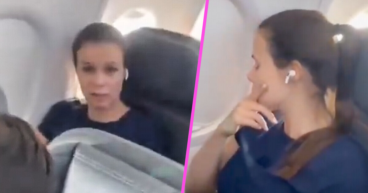 Un pasajero graba a una mujer que se negó a ceder su asiento de ventanilla a un niño que lloraba en un vuelo Un pasajero graba a una mujer que se negó a ceder su asiento de ventanilla a un niño que lloraba en un vuelo