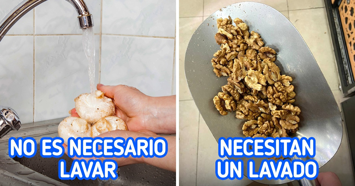 Un repaso por los alimentos que no deberíamos lavar y los que sí para evitar todo tipo de contaminación