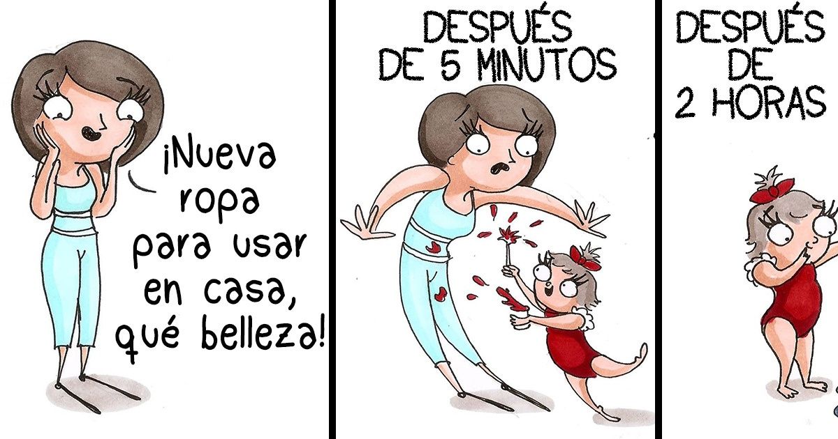 19 Historietas de una chica que demuestran que la vida familiar no es broma