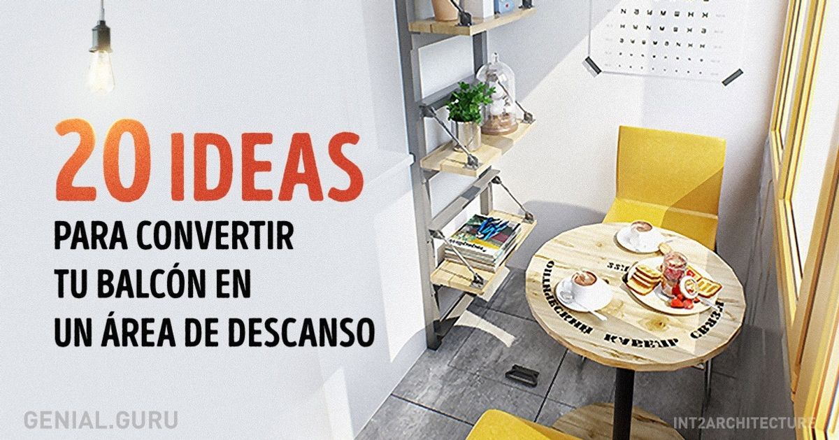 20 Ideas para convertir tu pequeño balcón en un rincón para descansar