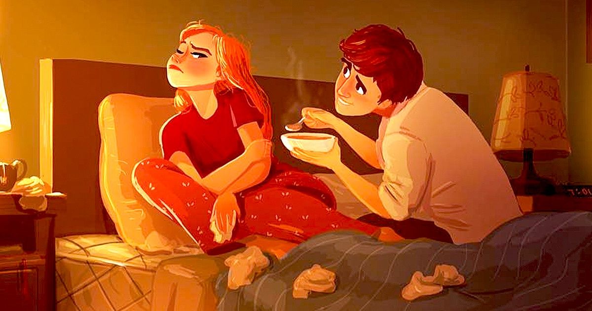 Esta artista dibujó ilustraciones sobre la vida con un ser querido llenas de calidez, ternura y amor