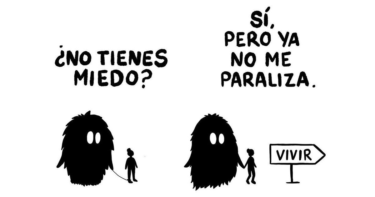 21 Ilustraciones que nos sugieren que debemos aprender a convivir con el miedo 21 Ilustraciones que nos sugieren que debemos aprender a convivir con el miedo