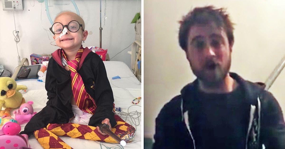 Daniel Radcliffe cumplió el sueño de Gigi, una niña con cáncer que quería conocer a Harry Potter Daniel Radcliffe cumplió el sueño de Gigi, una niña con cáncer que quería conocer a Harry Potter