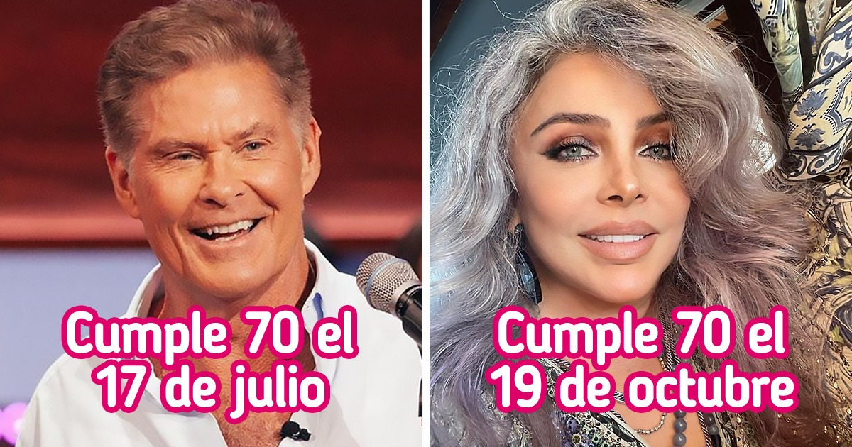 13 Famosos que por poco no podemos creer que cumplen 70 años en 2022 13 Famosos que por poco no podemos creer que cumplen 70 años en 2022