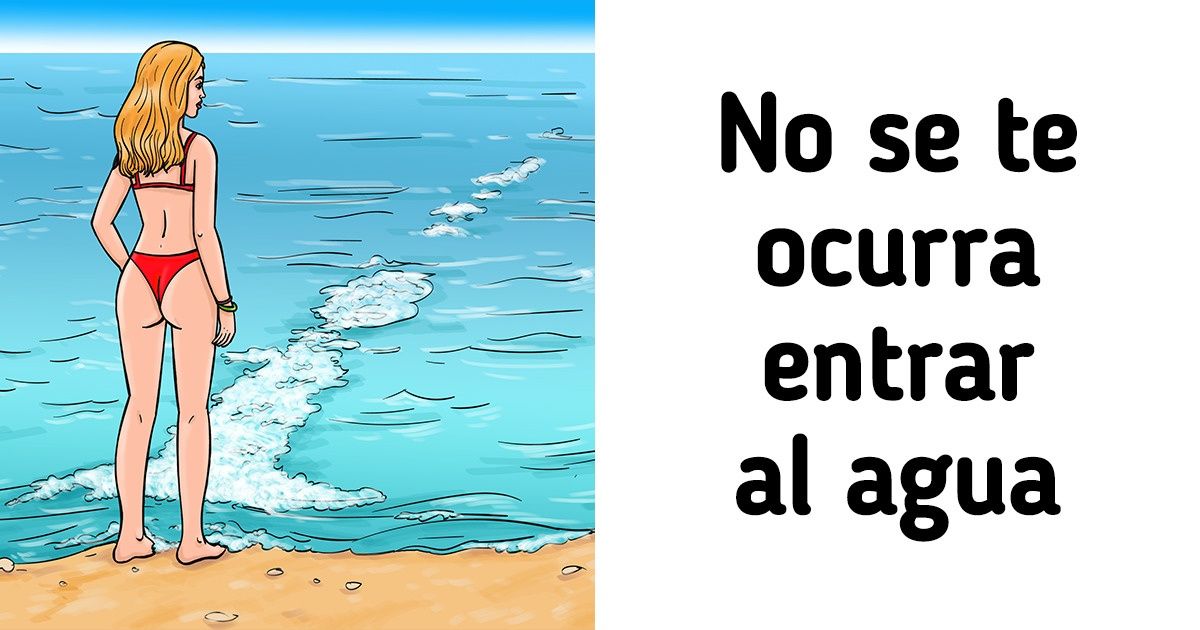 Cómo evitar 8 peligros no evidentes que nos acechan en la playa y al nadar