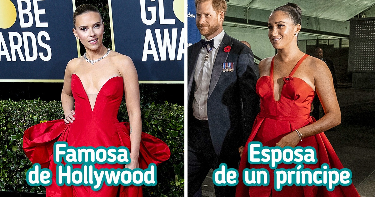 14 Pares de famosas que usaron vestidos muy similares, pero terminaron viéndose completamente diferentes 14 Pares de famosas que usaron vestidos muy similares, pero terminaron viéndose completamente diferentes