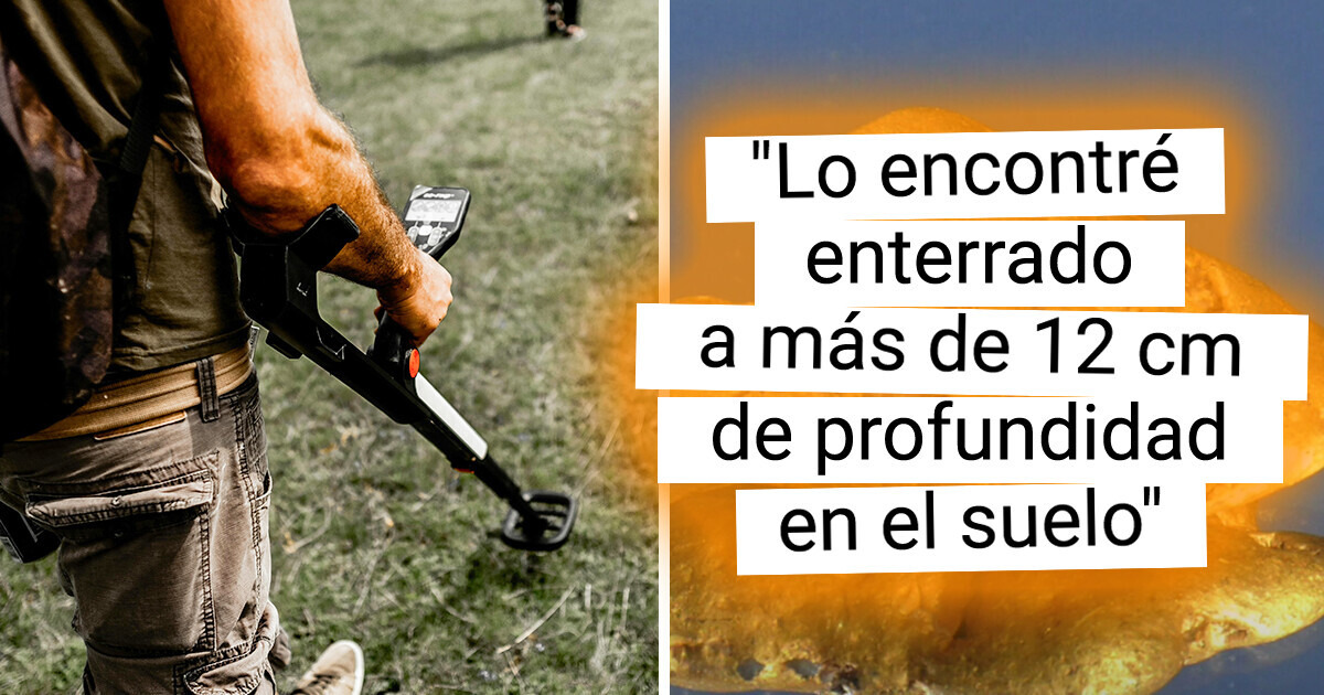 Salió a buscar metales con un detector defectuoso y se llevó la sorpresa de su vida