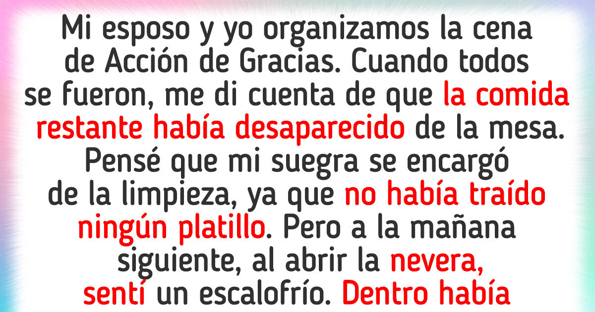 Después de lo que hizo mi suegra en Acción de Gracias, decidí no organizar más celebraciones en mi casa Después de lo que hizo mi suegra en Acción de Gracias, decidí no organizar más celebraciones en mi casa