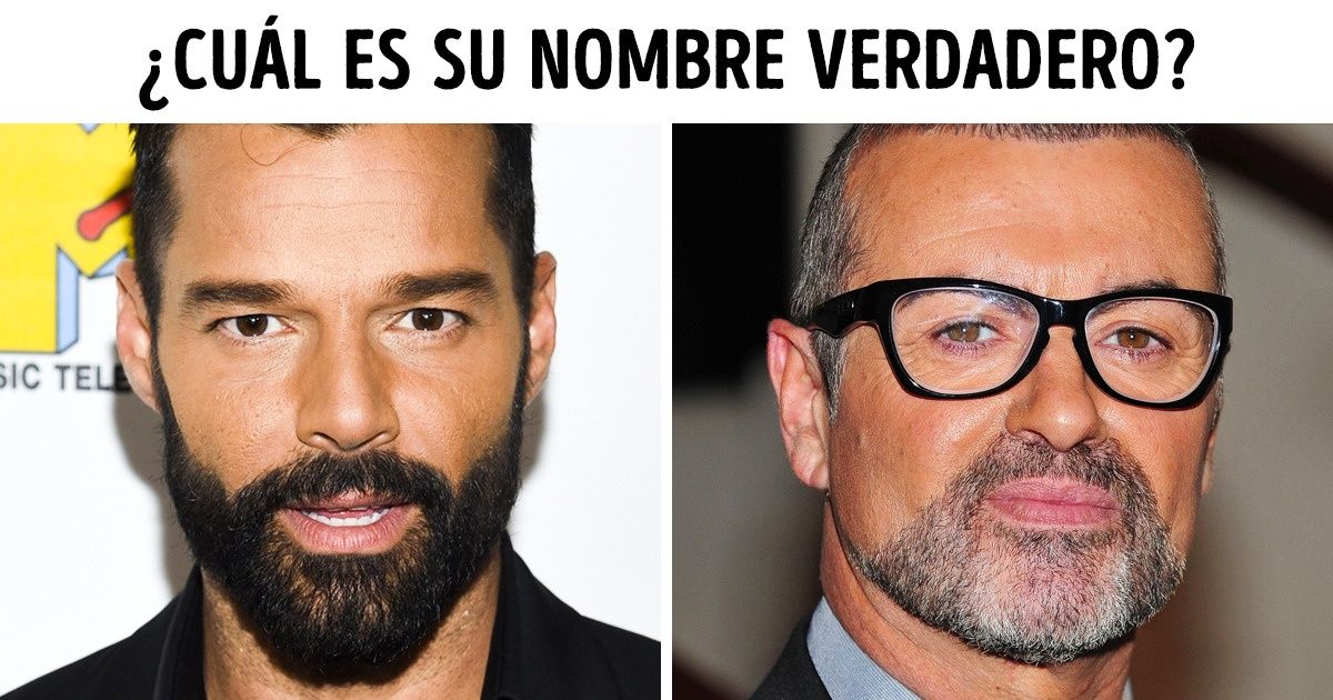 Test: intenta adivinar el nombre verdadero de algunos famosos Test: intenta adivinar el nombre verdadero de algunos famosos