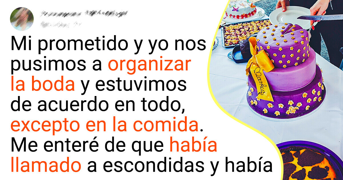Novia cancela su boda por la elección de menú de su futuro marido