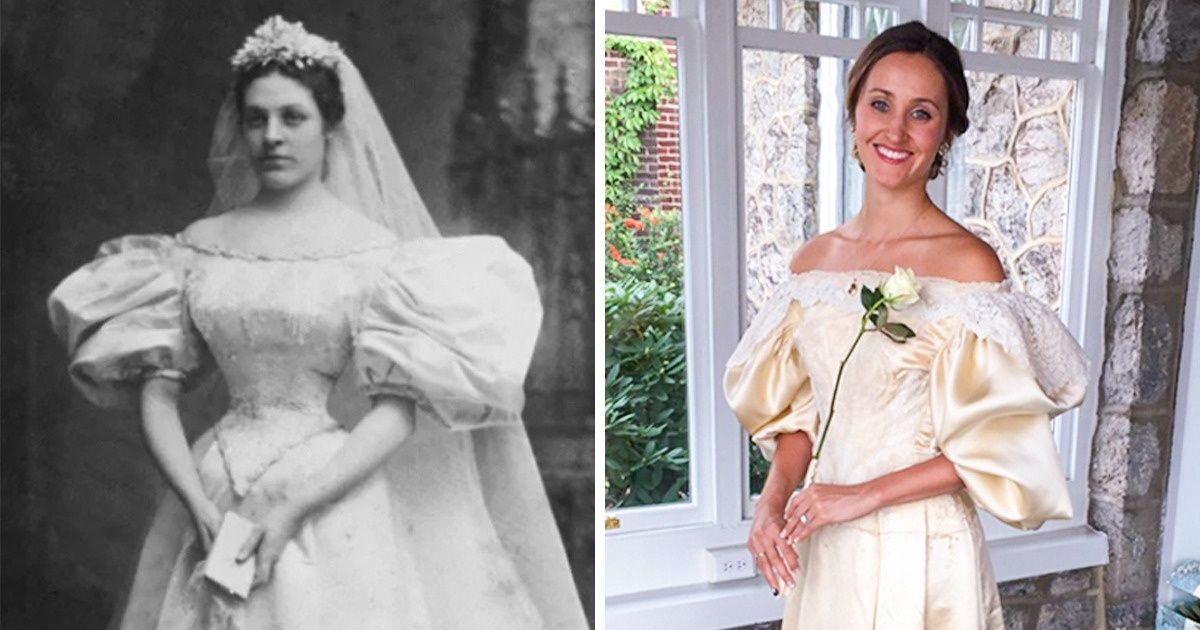 20+ Mujeres que llevaban una reliquia familiar el día de su boda y se veían deslumbrantes
