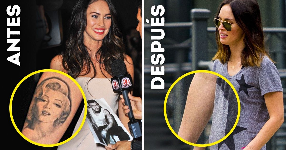 10+ Famosos que decidieron borrar o cubrir sus tatuajes por distintas razones (algunos sentían vergüenza) 10+ Famosos que decidieron borrar o cubrir sus tatuajes por distintas razones (algunos sentían vergüenza)