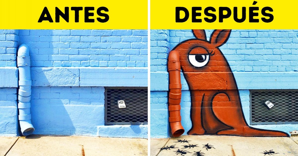 Un artista pinta las paredes de la ciudad descaradamente, pero nadie lo detiene porque es realmente genial