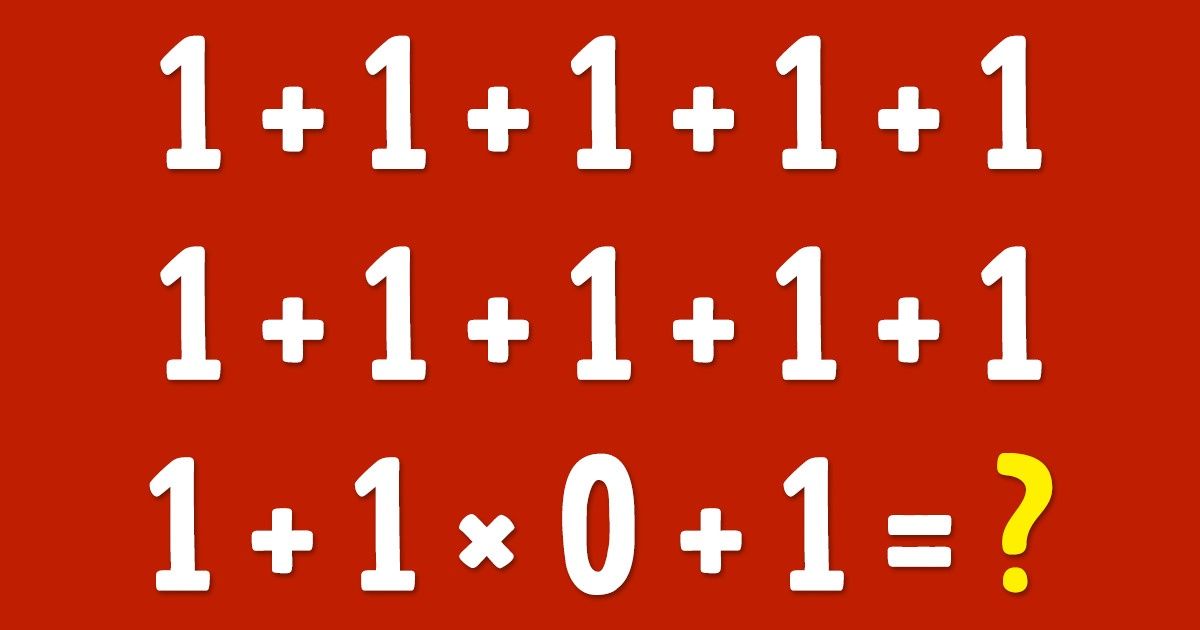 5 Acertijos para que desempolves tus conocimientos de matemáticas 5 Acertijos para que desempolves tus conocimientos de matemáticas