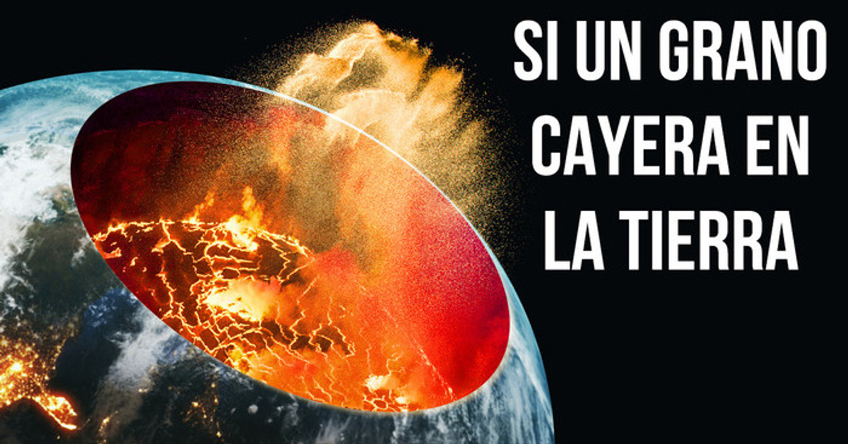 Qué pasaría si un grano de arena golpeara la Tierra a un 99 % de la velocidad de la luz