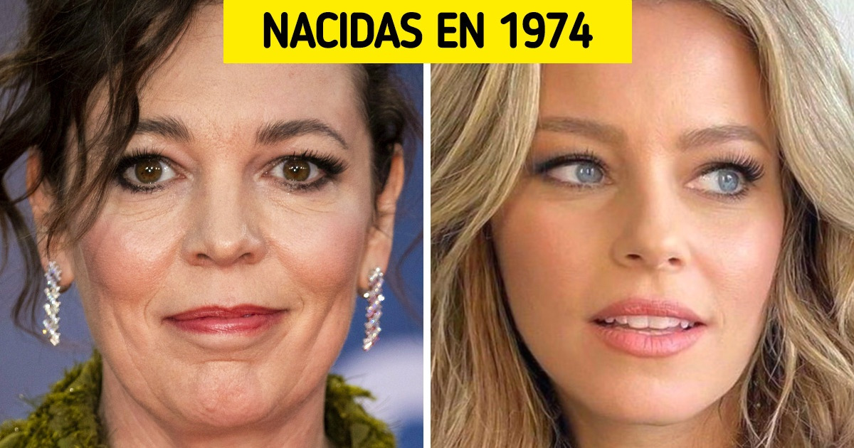 20 Pares de famosos que nacieron el mismo año, pero se ven totalmente diferentes
