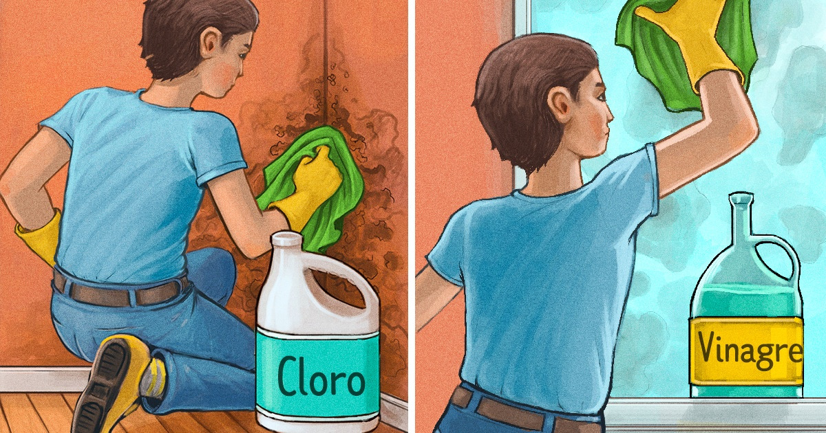 Por qué mezclar cloro con vinagre puede ser algo realmente peligroso Por qué mezclar cloro con vinagre puede ser algo realmente peligroso