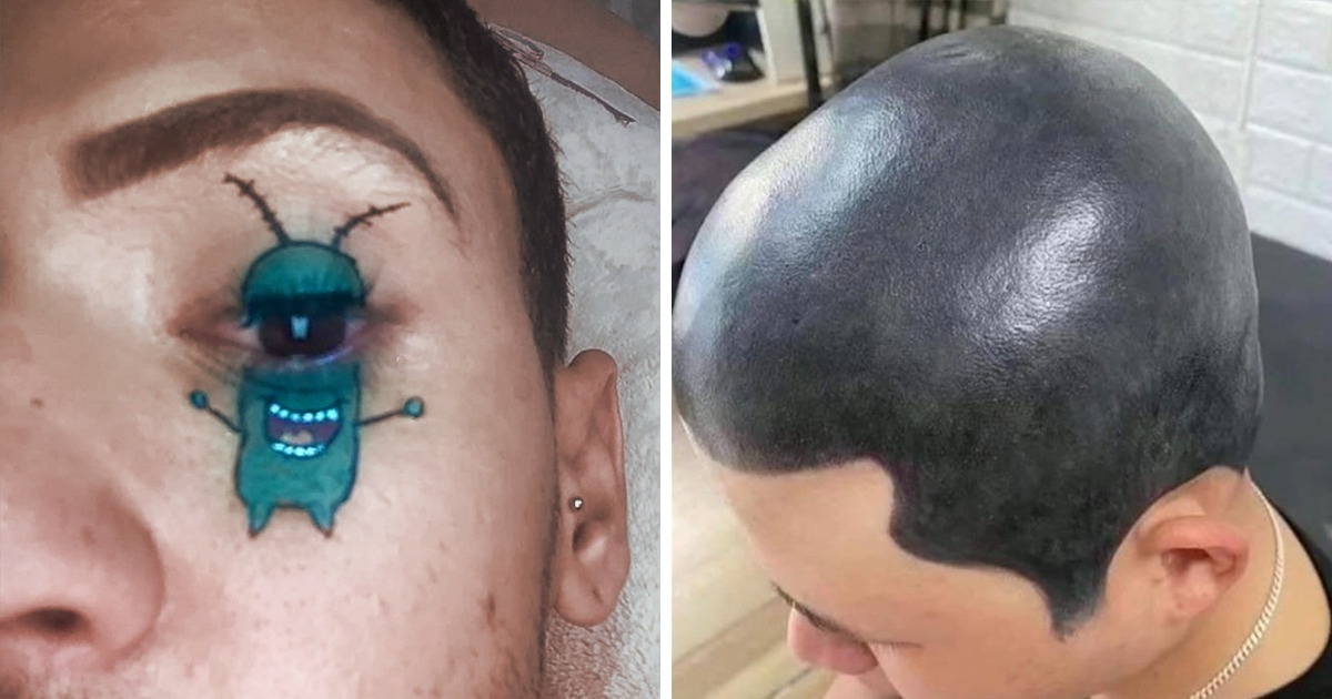 14 Tatuajes tan bizarros que no podemos dejar de admirar la valentía de las personas que los llevan