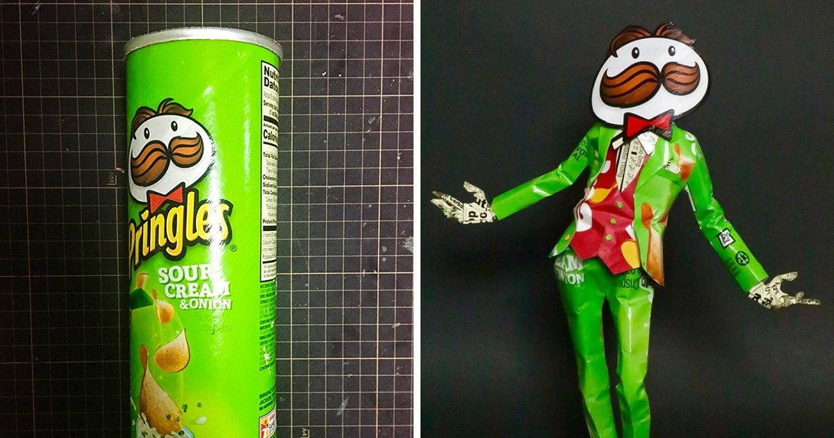 Artista japonés crea figuras a partir de envoltorios usando solo unas tijeras y su imaginación Artista japonés crea figuras a partir de envoltorios usando solo unas tijeras y su imaginación