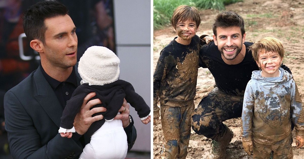 10 Hombres famosos que podrían ganarse un premio al mejor papá 10 Hombres famosos que podrían ganarse un premio al mejor papá