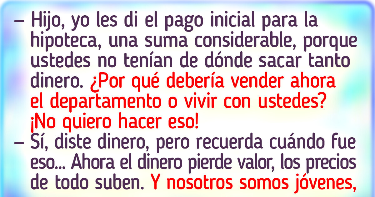 Historia sobre una mujer que le demostró a sus hijos adultos que no debe acceder a sus caprichos al instante