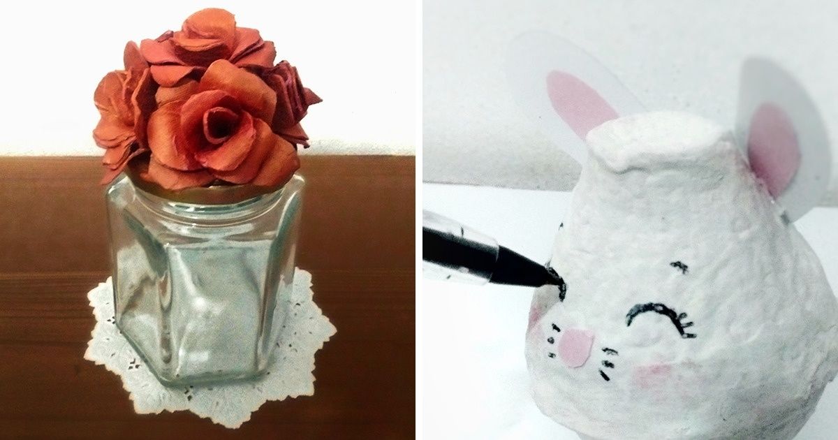 15 Ideas sencillas hechas de cartones de huevos para jugar con niños