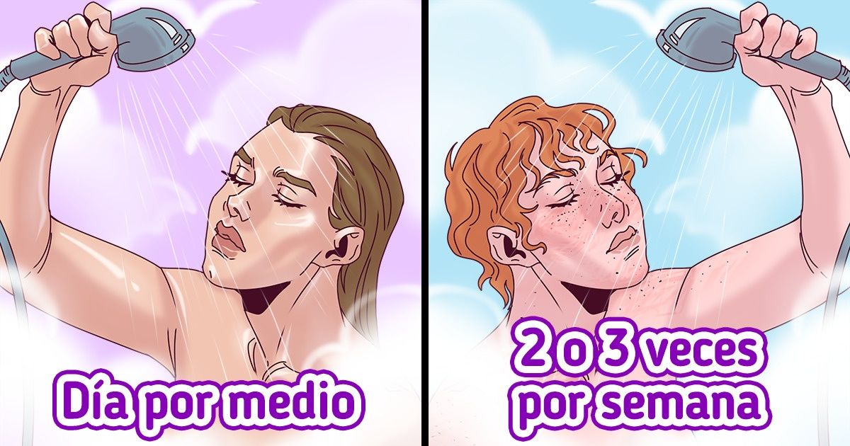 Con qué frecuencia hay que ducharse realmente Con qué frecuencia hay que ducharse realmente