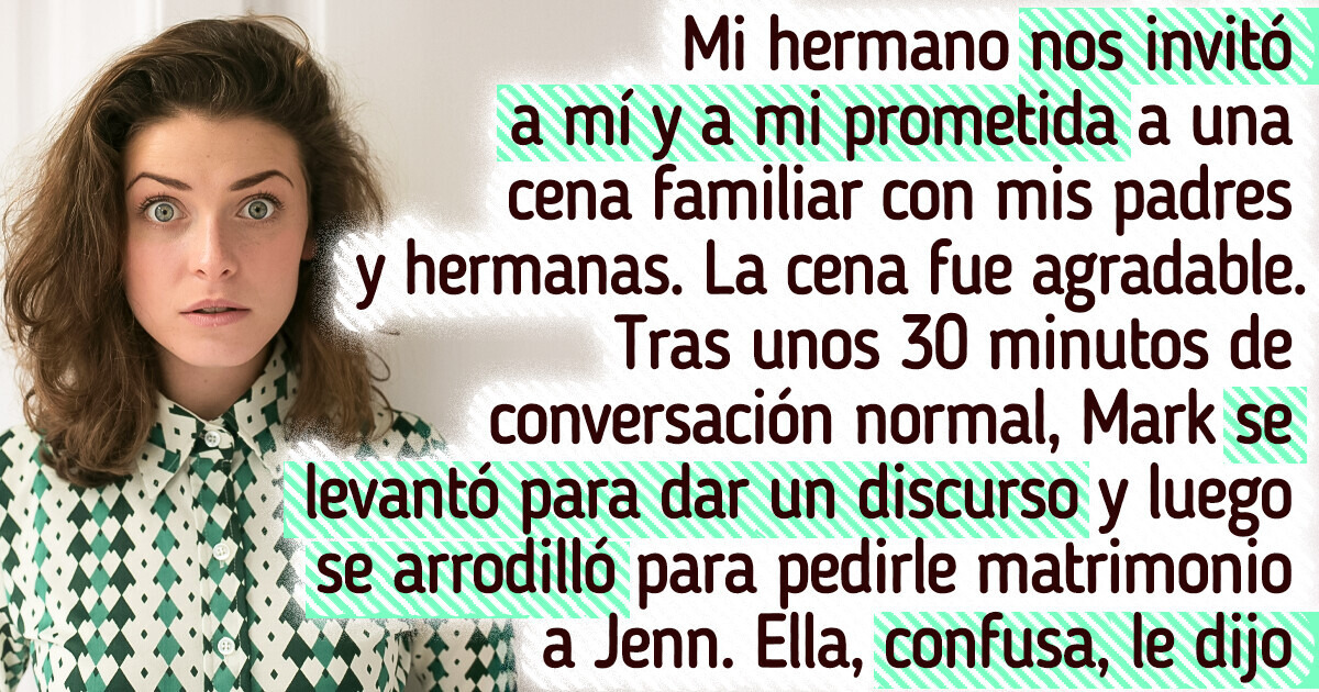 Mi hermano le pidió matrimonio a mi prometida, y mi madre se puso de su parte