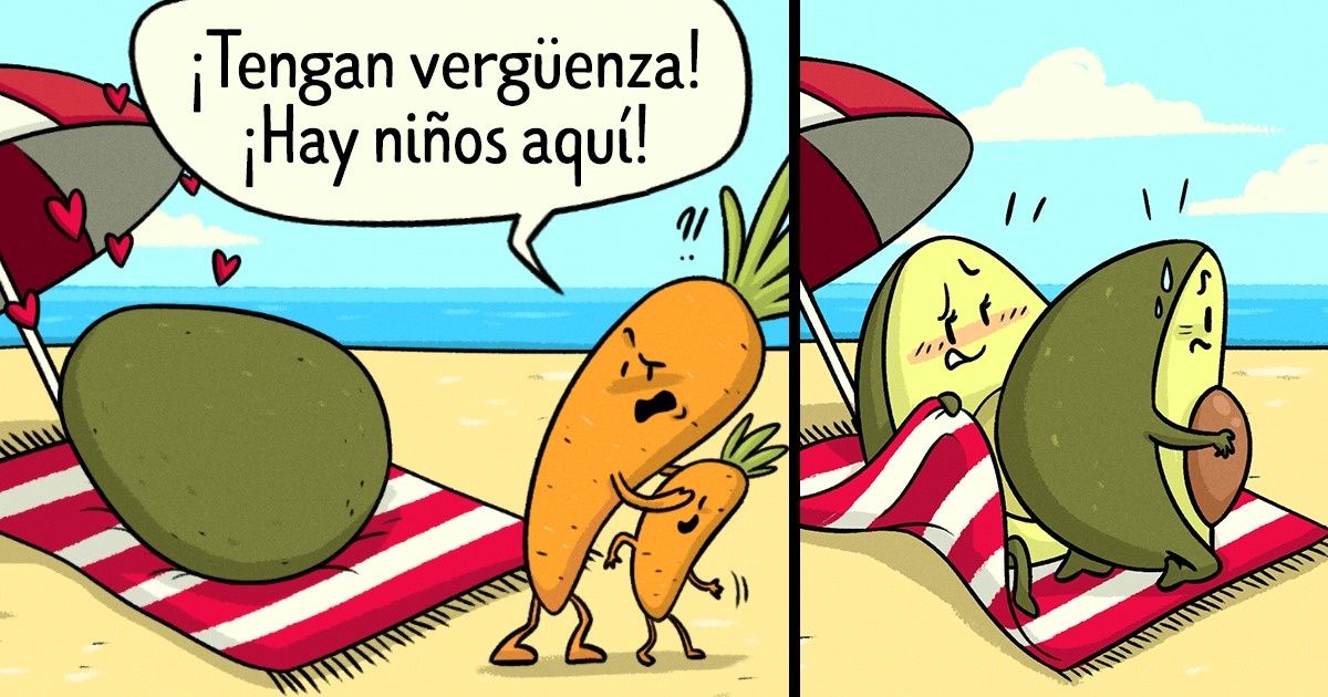 13 Cómics sobre una pareja enamorada que demostró con su ejemplo que las vacaciones son pura diversión