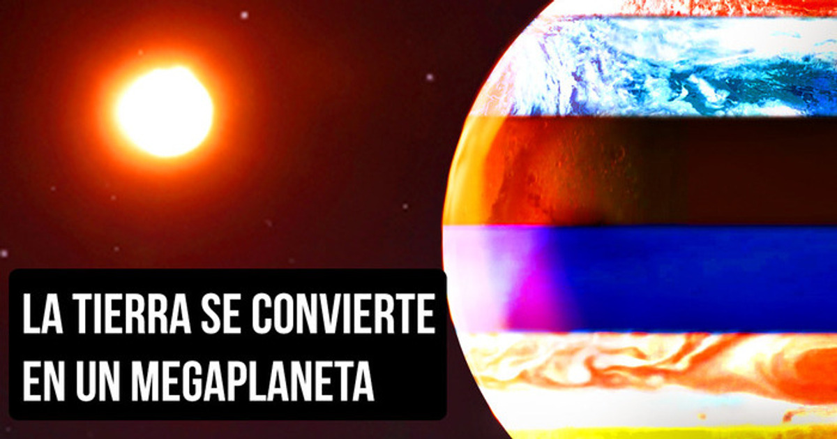 Imagen de un megaplaneta: ¿qué pasaría si los planetas del sistema solar se combinaran en uno?