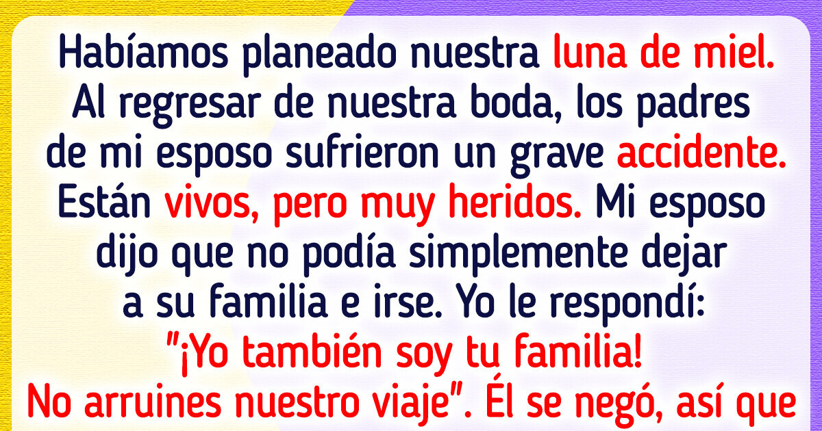Me negué a arruinar mi luna de miel por una emergencia familiar Me negué a arruinar mi luna de miel por una emergencia familiar