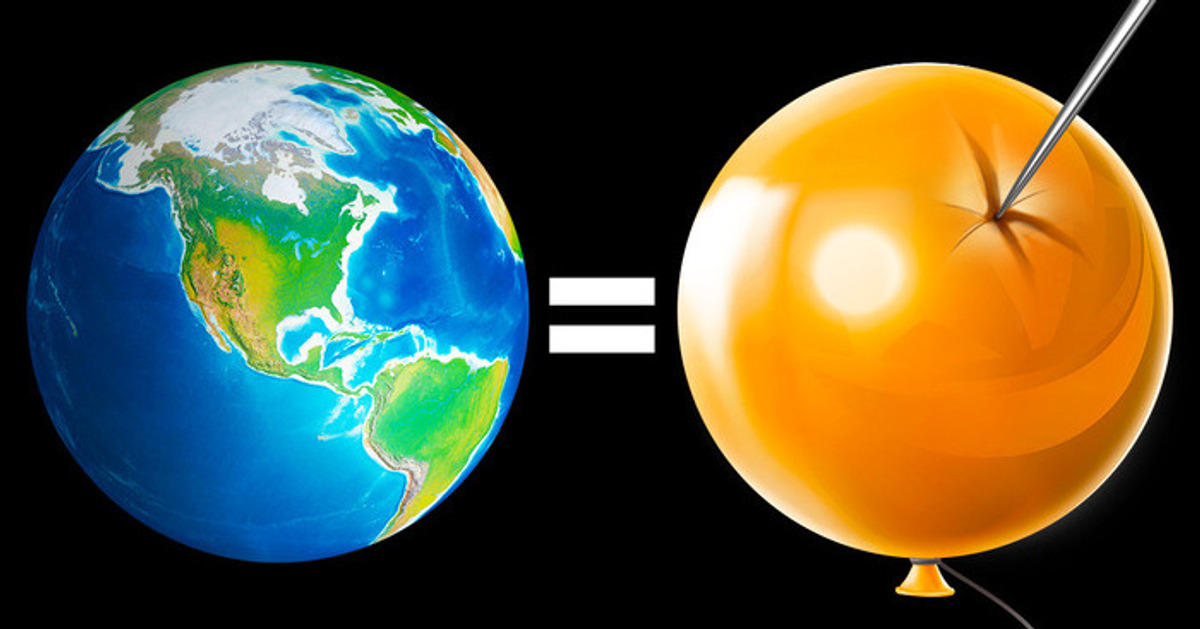 ¿Qué pasaría si inflaras y reventaras un globo del tamaño de la Tierra? ¿Qué pasaría si inflaras y reventaras un globo del tamaño de la Tierra?