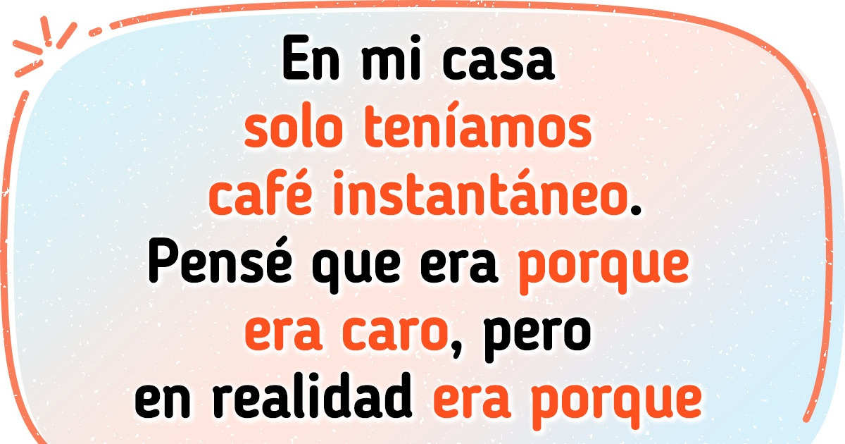 22 Personas cuentan cuáles eran los platos de la infancia que creían todo un lujo