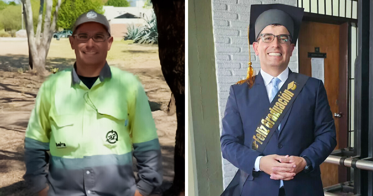 Un barrendero siempre soñó con convertirse en contador y a sus 40 lo logró