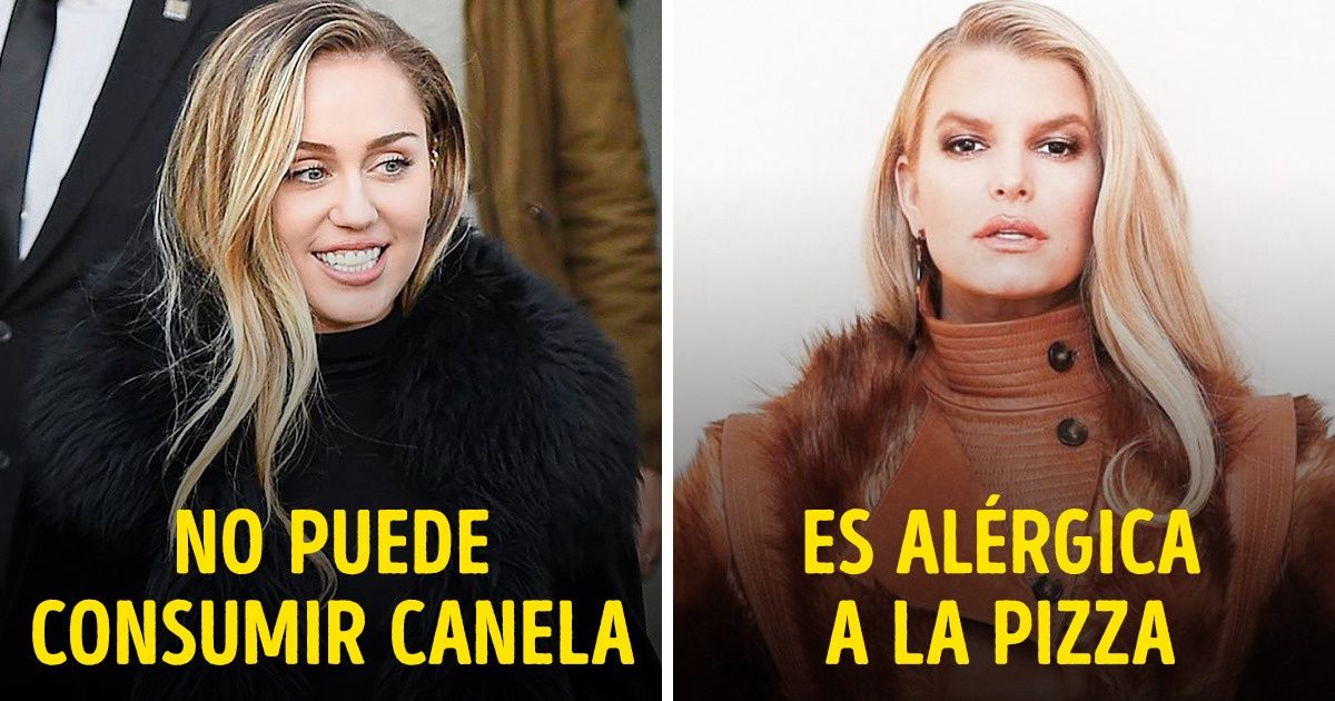14 Famosos que tienen alergia a ciertos alimentos 14 Famosos que tienen alergia a ciertos alimentos