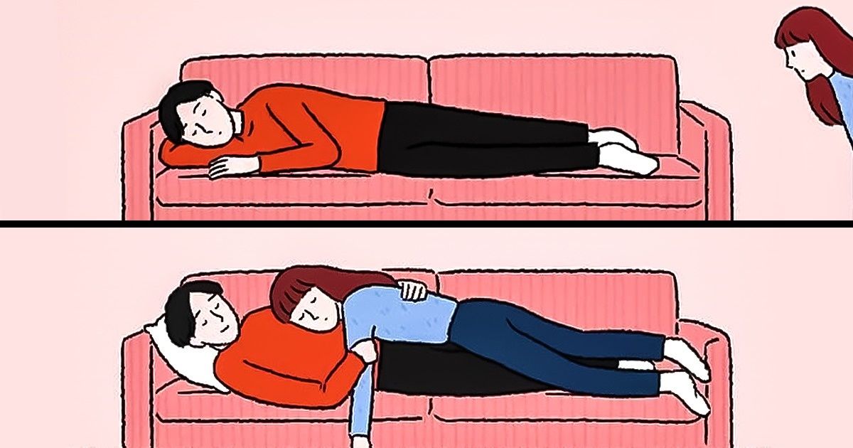 15 Ilustraciones tiernas que muestran lo que se siente ser dos mitades de uno solo