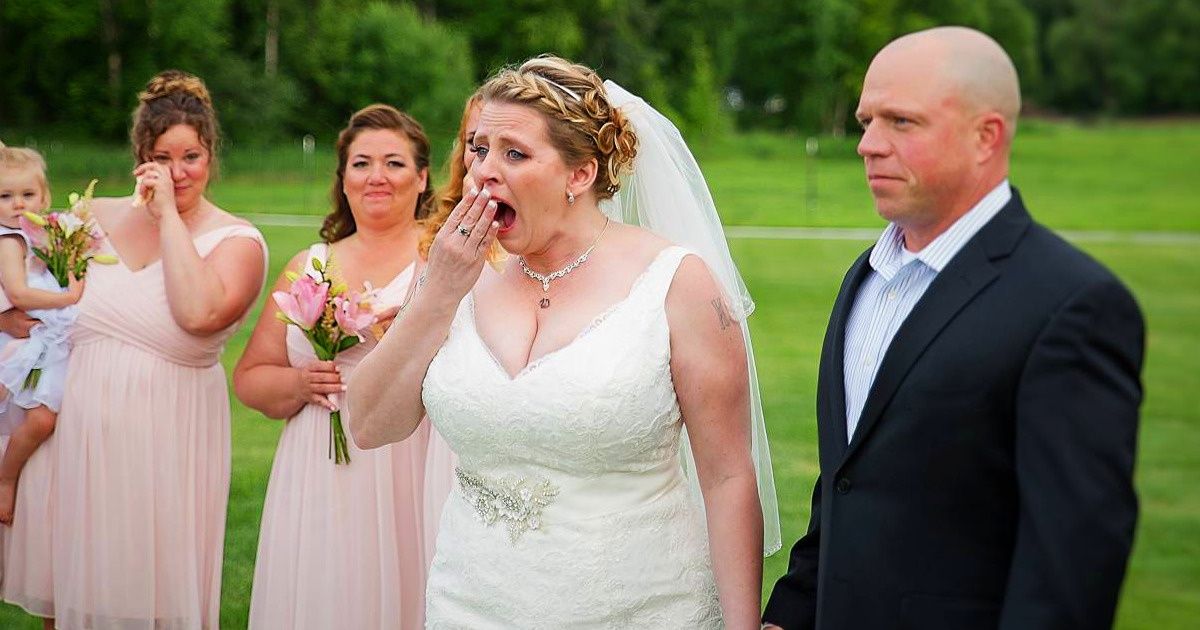 Una mujer que perdió a su hijo recibió en su boda una sorpresa que hizo llorar a todo el mundo