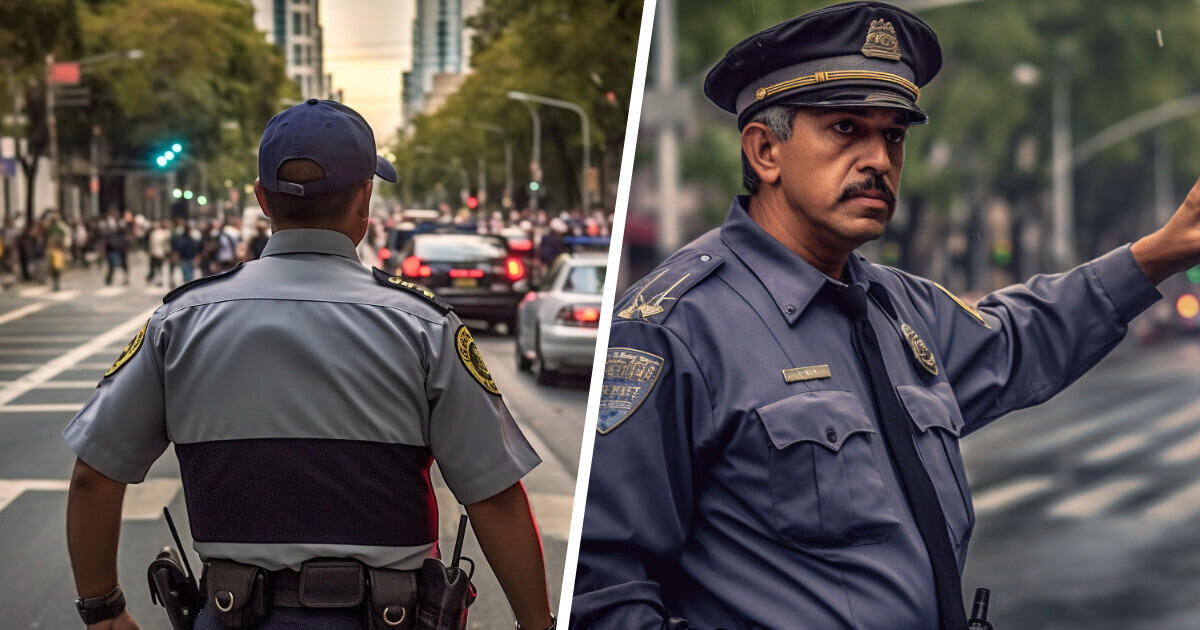Hombre se hacía pasar por policía para dirigir el tránsito, algunos lo llaman héroe