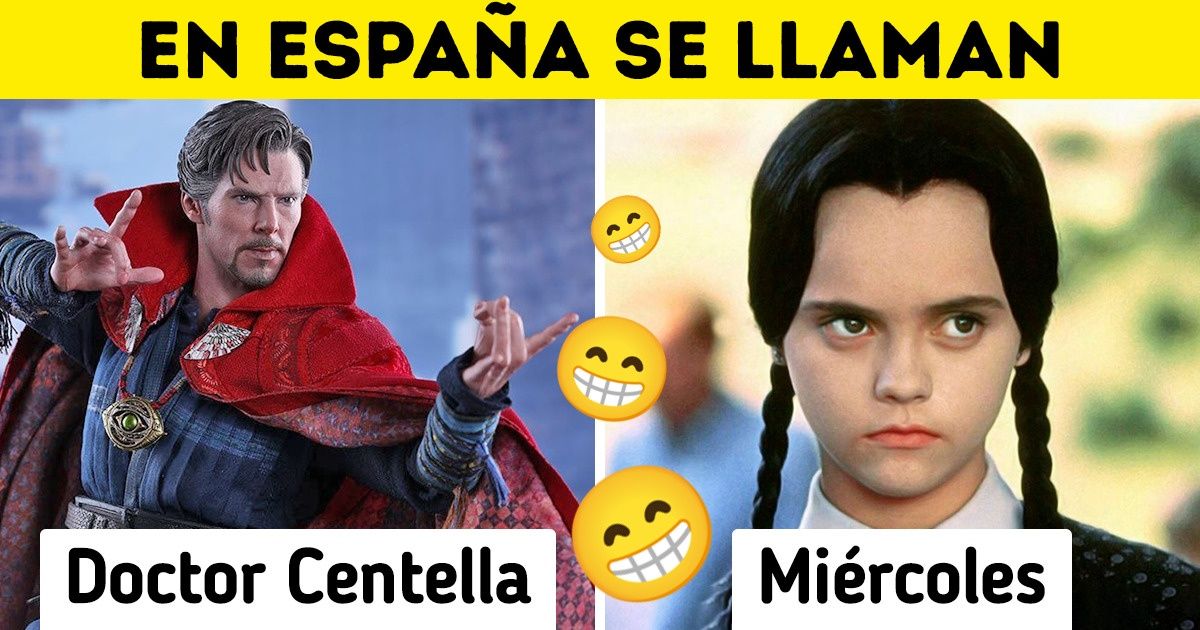 19 Famosos personajes de ficción cuyo nombre cambia en las distintas versiones en español