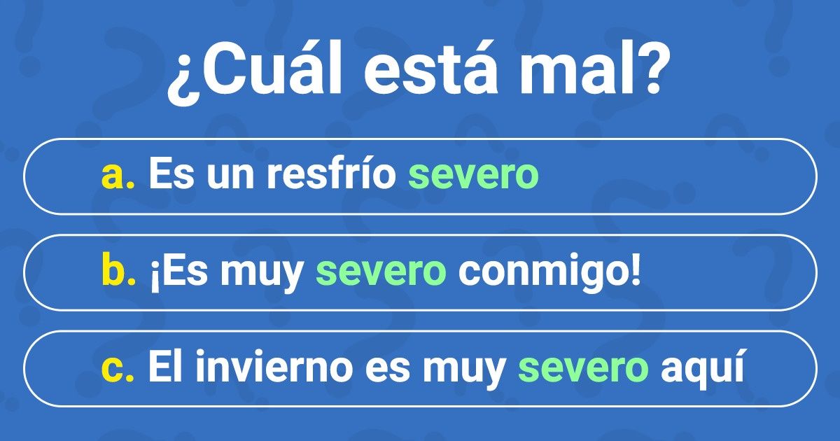Test: Comprueba cuánto sabes de español adivinando el significado de algunas palabras