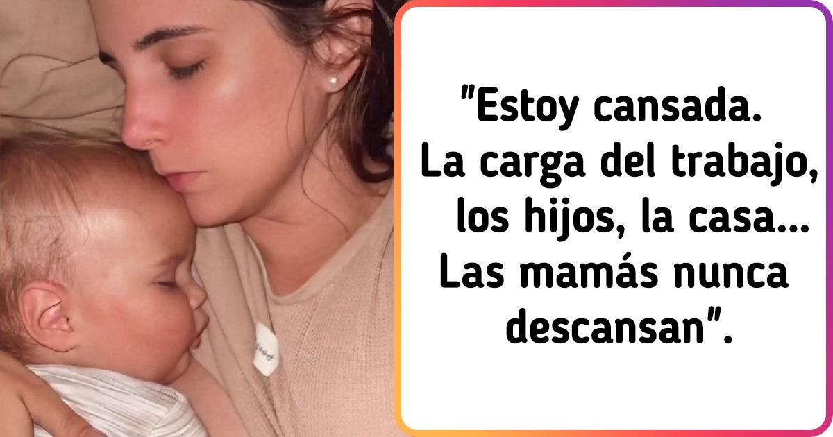 Una mujer habla sobre el peso de ser mamá y muestra por qué la vida con hijos no es color de rosa
