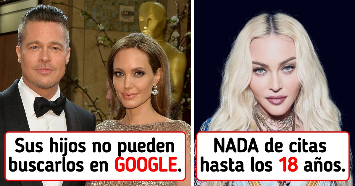 10 Restricciones curiosas que los famosos imponen a sus hijos 10 Restricciones curiosas que los famosos imponen a sus hijos
