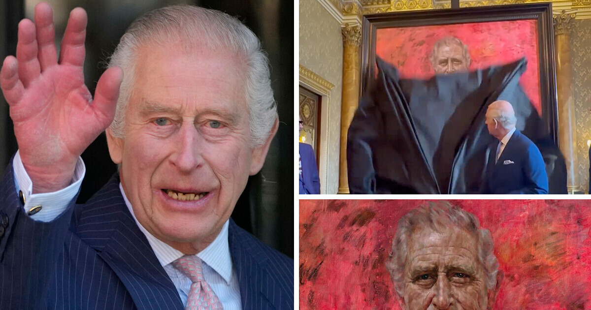 El primer retrato oficial del rey Carlos III se considera inapropiado El primer retrato oficial del rey Carlos III se considera inapropiado