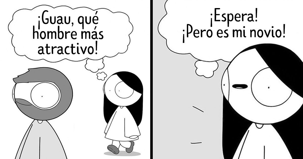 16 Cómics de una chica que adora a su novio
