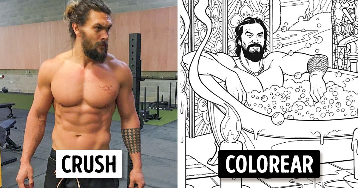 Ahora puedes comprar un libro para colorear de Jason Momoa para acabar con tu estrés