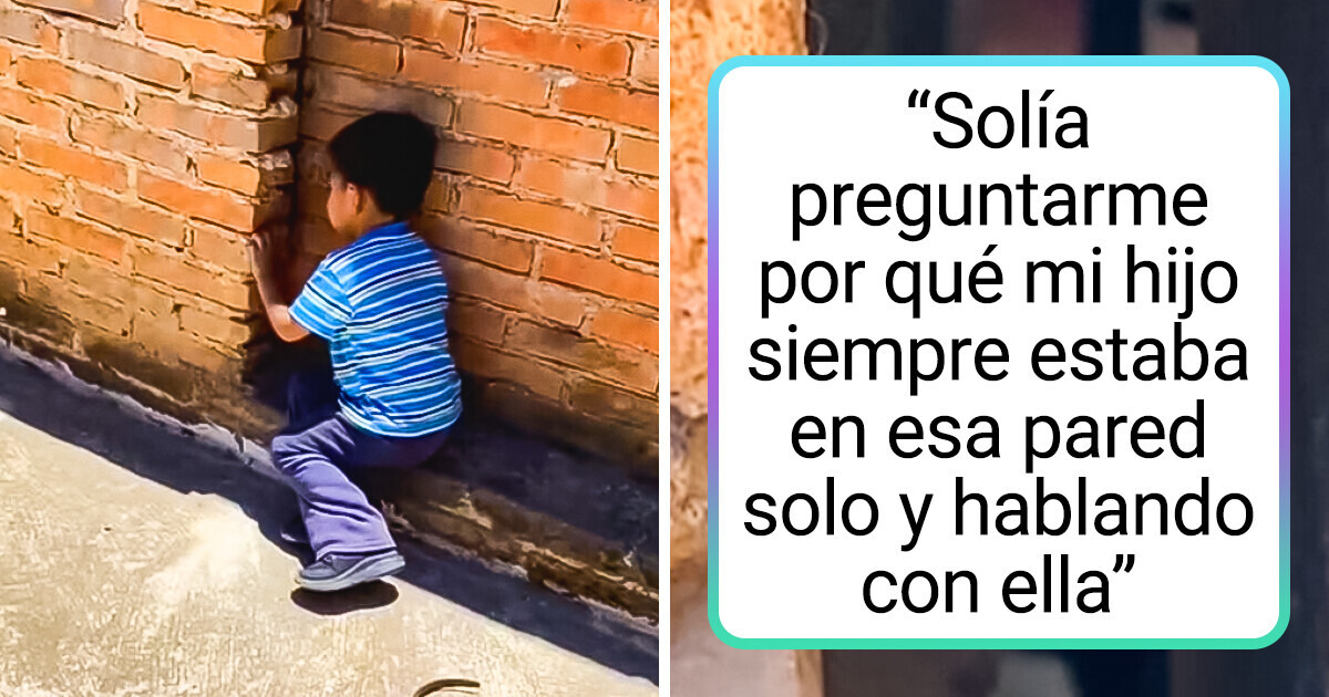 Mamá encontró a su hijo hablando con la pared y la razón le sacó una sonrisa Mamá encontró a su hijo hablando con la pared y la razón le sacó una sonrisa