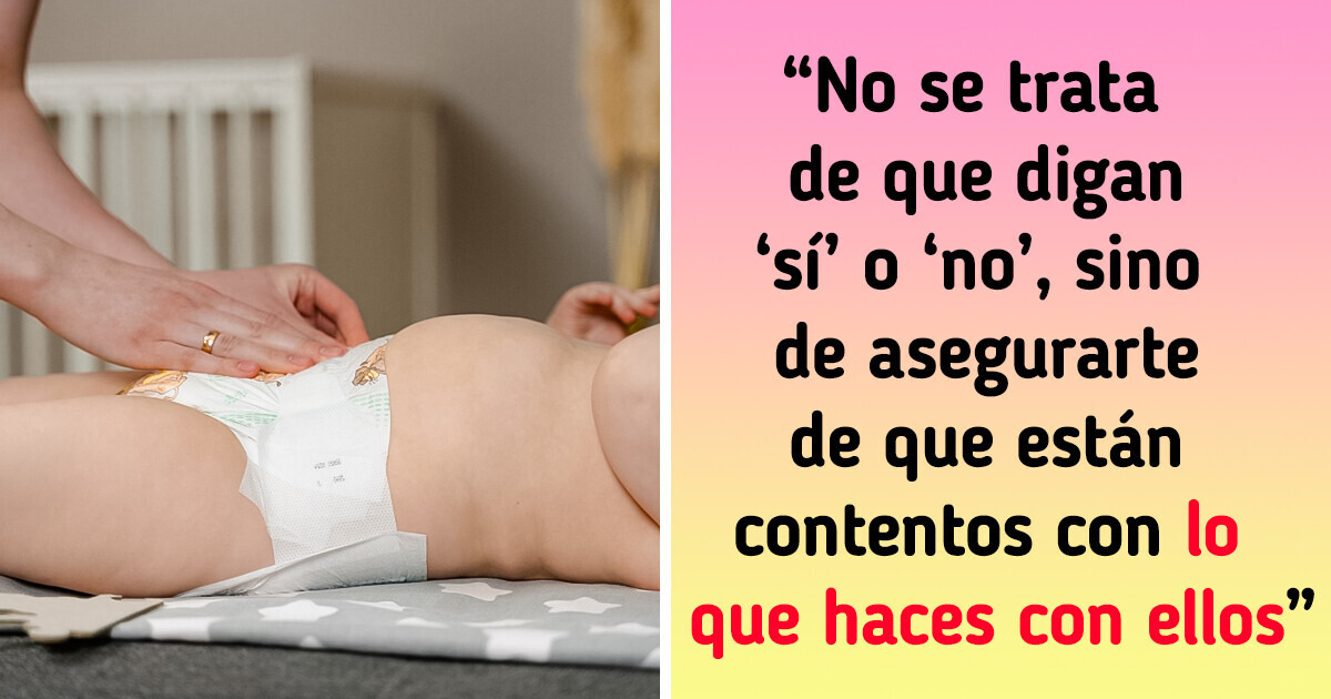 Mamá afirma que los padres no deben cambiar los pañales de sus bebés sin su consentimiento y la red explota